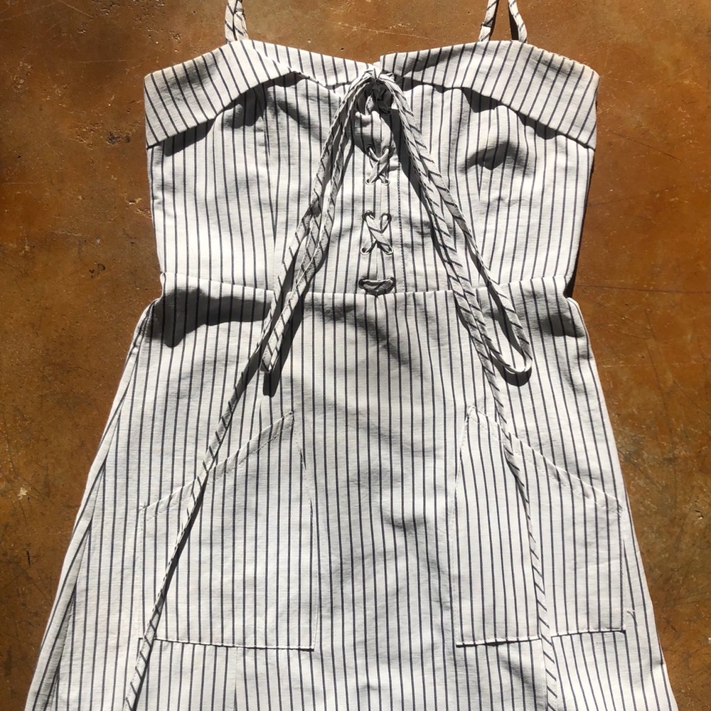 Spaghetti Summer Striped Dress